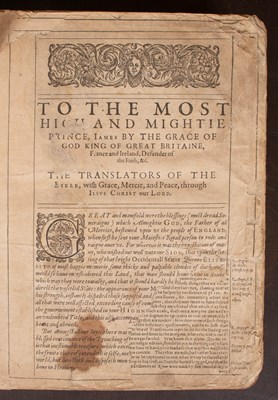 Lot 867 - [Holy Bible in English, 1612]