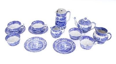 Lot 790 - A Spode Italian pattern tea service