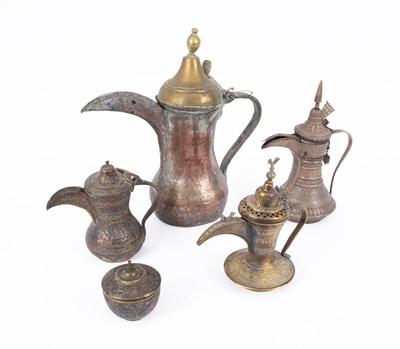 Lot 773 - A large Middle Eastern/Arab Dallah coffee pot