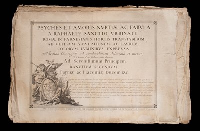 Lot 716 - Bellori (Giovanni Petro) and Nicolas Dorigny (1658-1746) Psyches et amoris nuptiae ac fabula