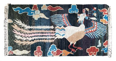 Lot 158 - A Tibetan phoenix rug