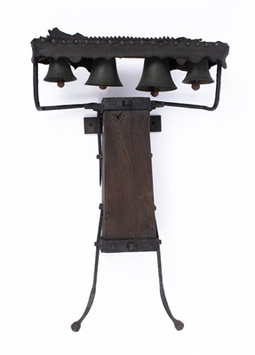 Lot 901 - A heavy horse belfry of four bells