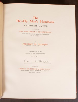 Lot 881 - Halford (Frederic M.) The Dry-Fly Man's Handbook