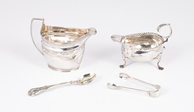 Lot 40 - A George III silver cream jug