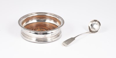 Lot 41 - A George III silver wine coaster