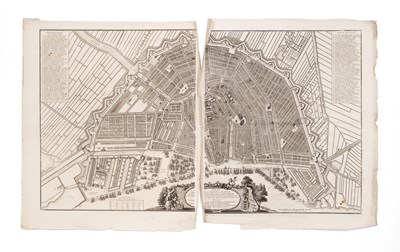Lot 948 - [Map of Amsterdam] Jean Covens (1697-1774) & Cornelis Mortier (1699-1783)