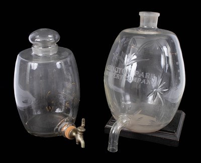 Lot 864 - A glass beer barrel