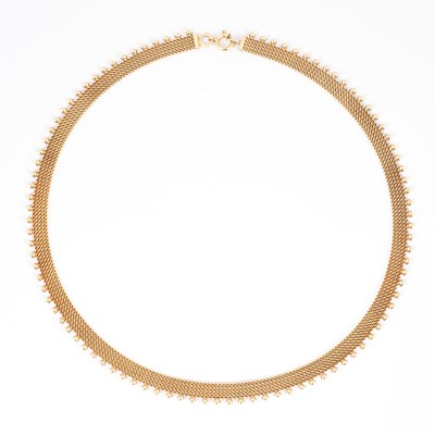 Lot 192 - A 9ct yellow gold necklace