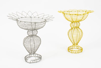Lot 429 - Celestino Valenti, a wirework basket