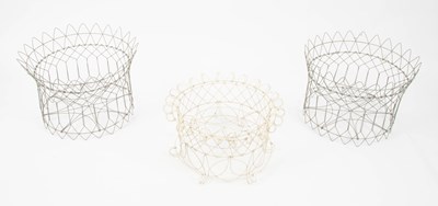 Lot 431 - Celestino Valenti, two wirework baskets