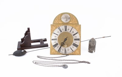 Lot 416 - An 18th Century longcase clock dial