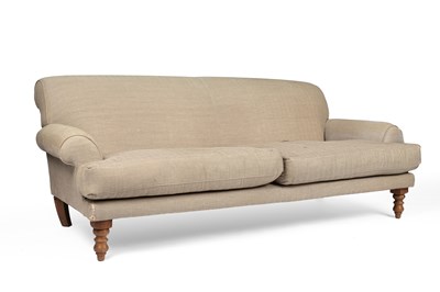 Lot 370 - An upholstered sofa