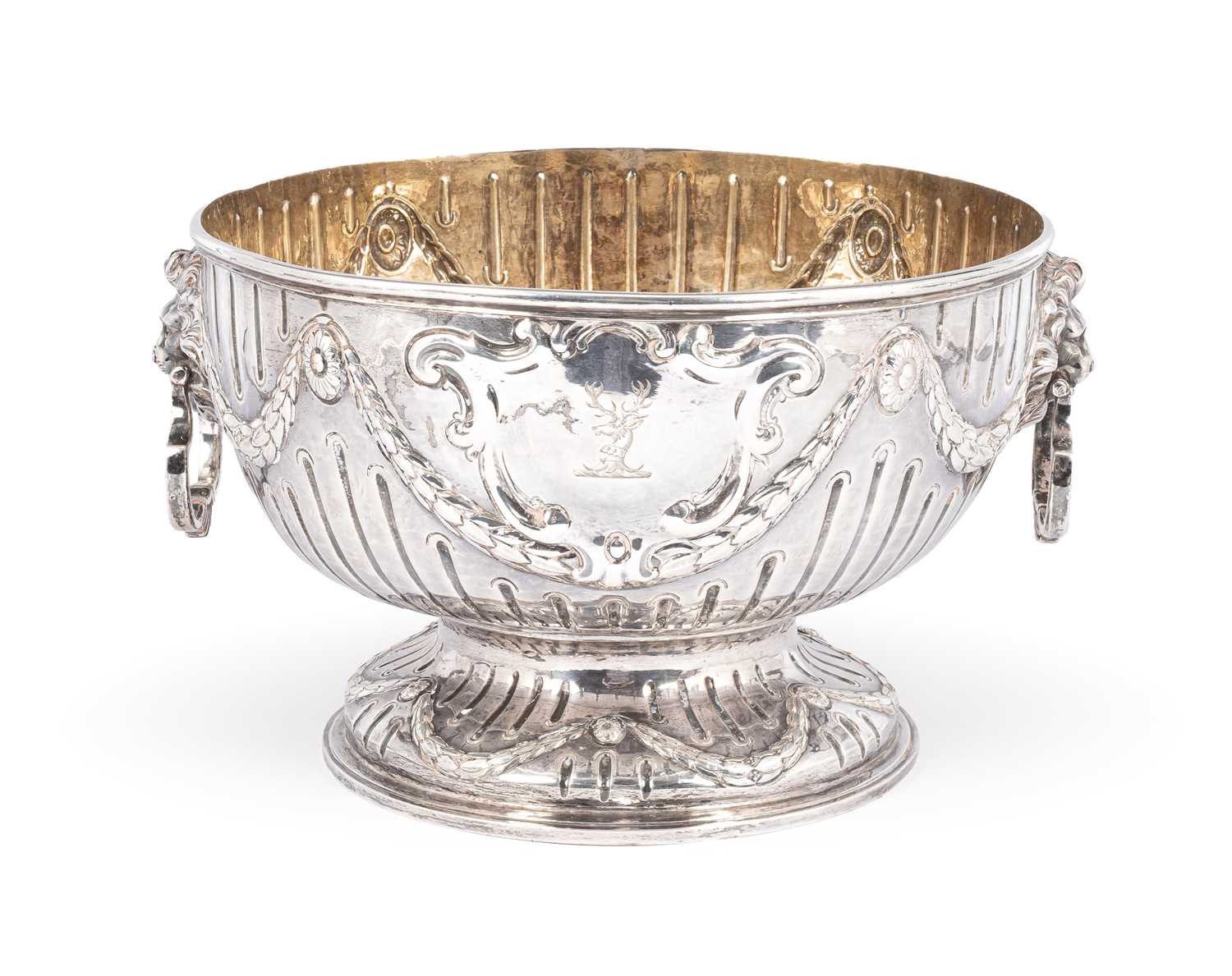 Lot 45 - A George IV silver punch bowl