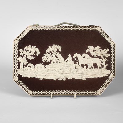 Lot 828 - A canted rectangular plaque by J Lockett