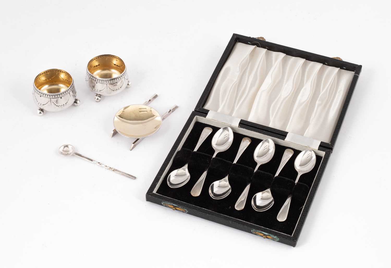 Lot 47 - A modernist silver and silver-gilt salt