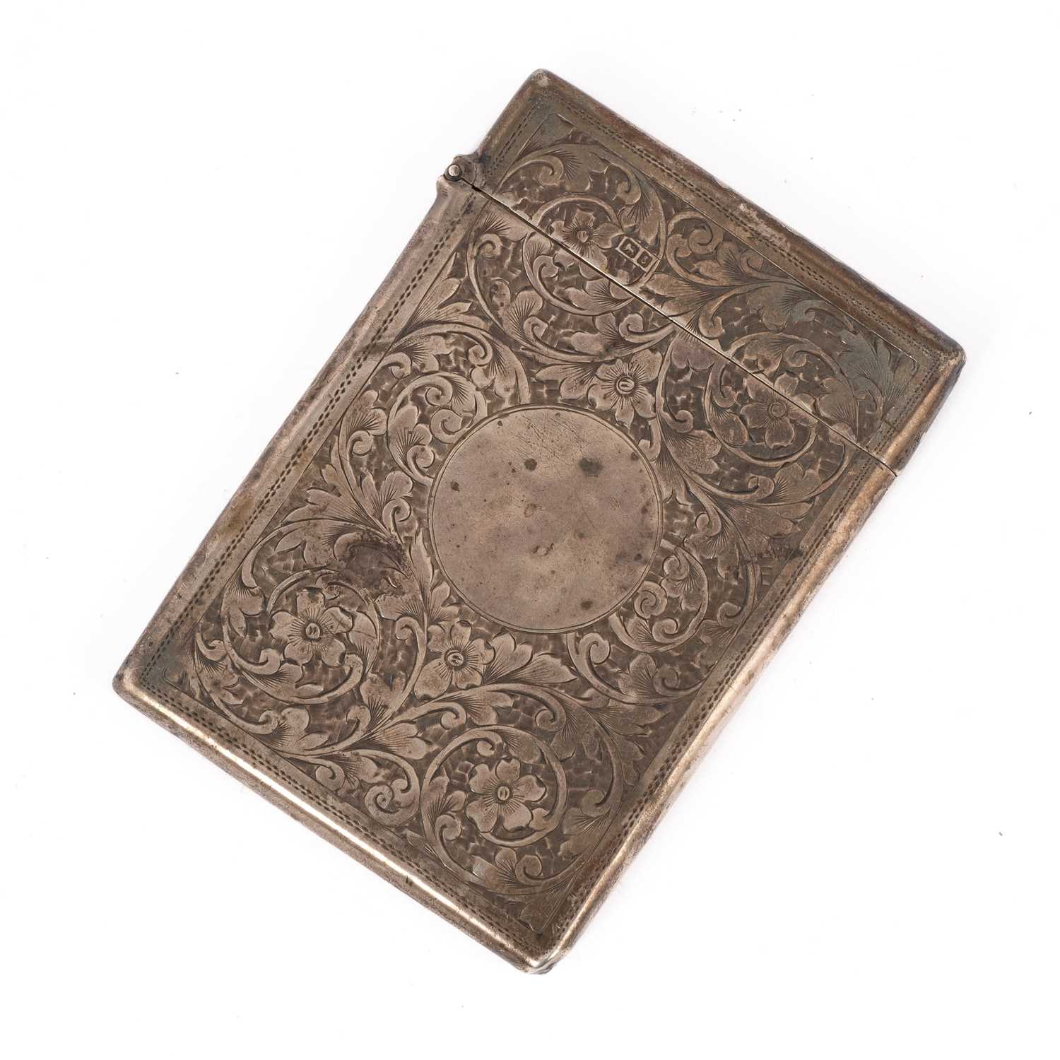 Lot 50 - An Edwardian silver card case