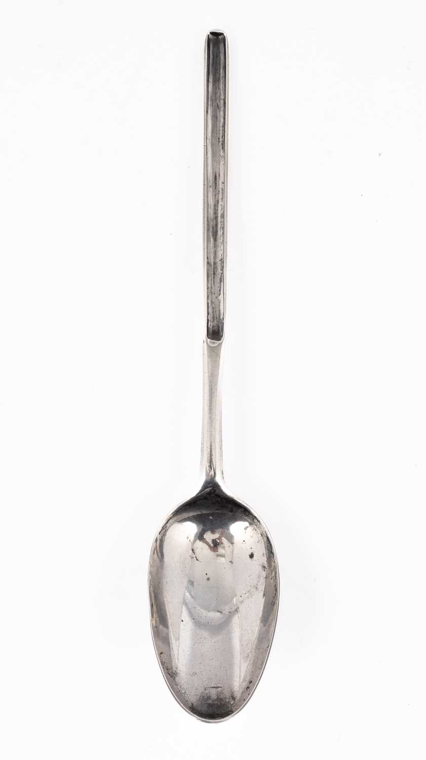 Lot 44 - A George II silver marrow spoon