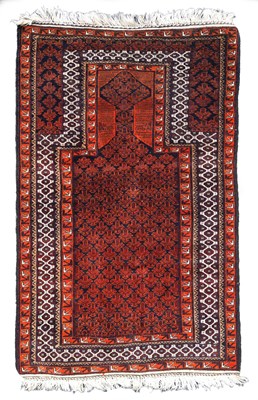 Lot 387 - A Belouch prayer rug