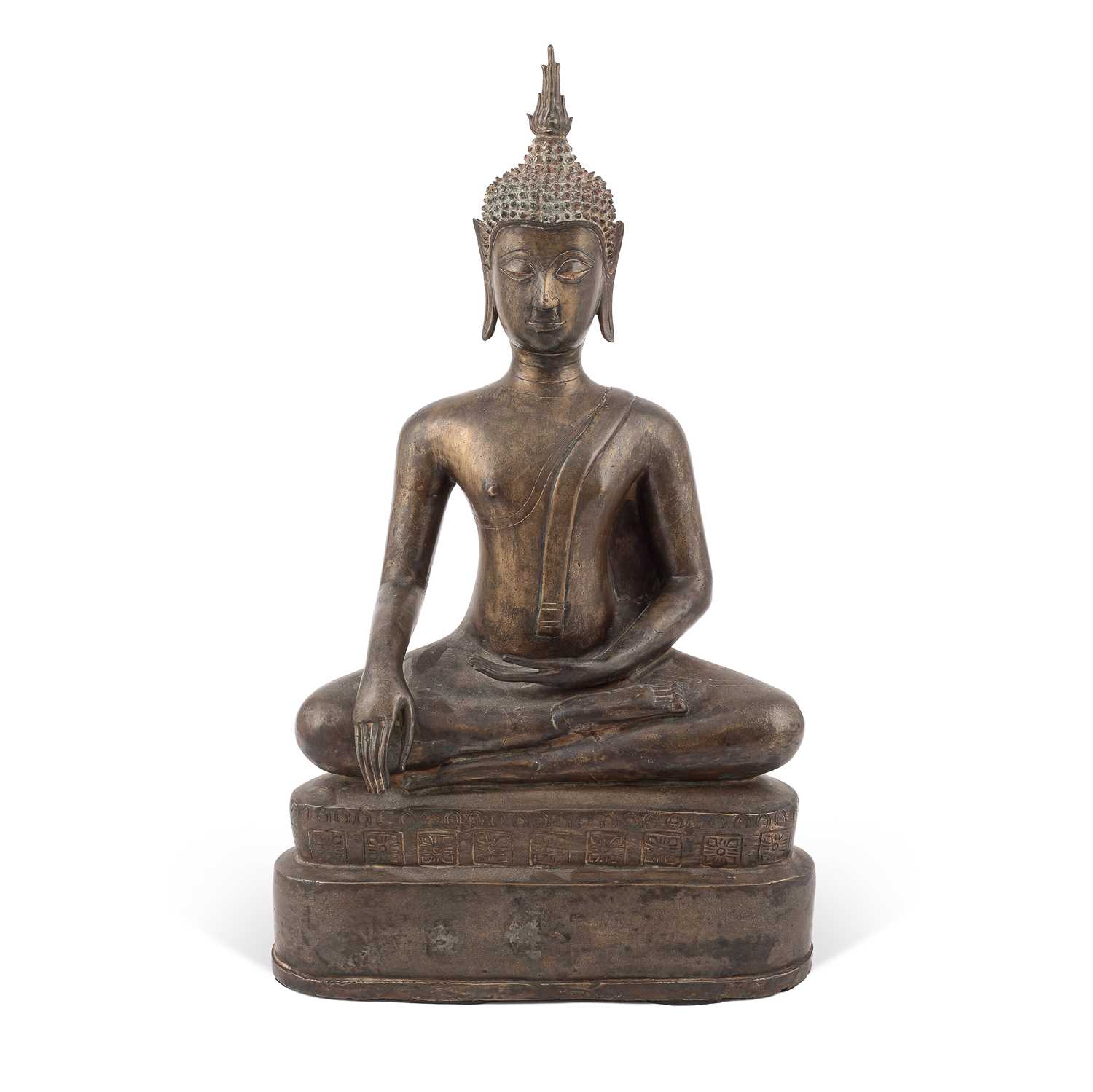 Lot 175 - A Thai bronze buddha
