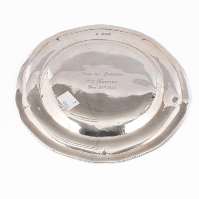 Lot 52 - An Edwardian silver dish