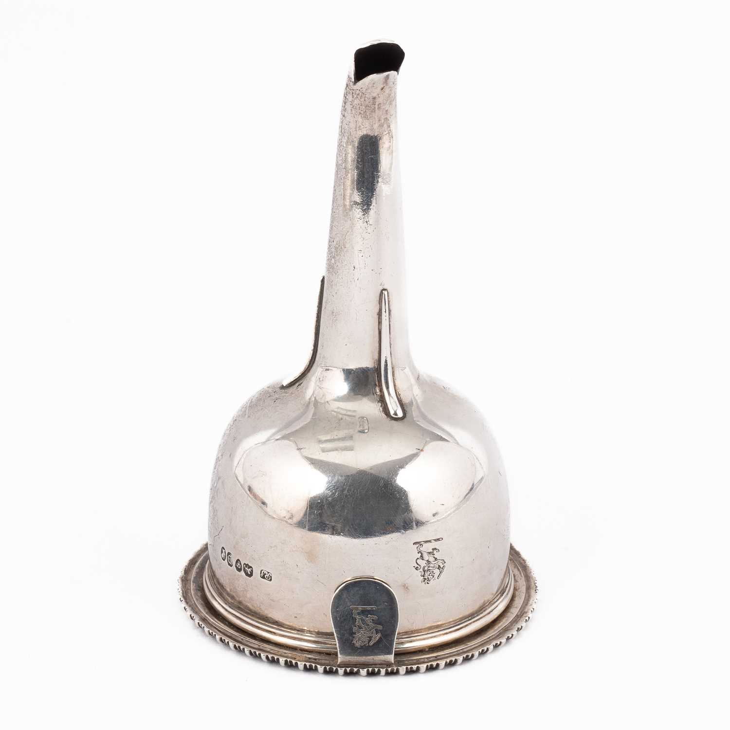 Lot 57 - A Victorian silver wine funnel
