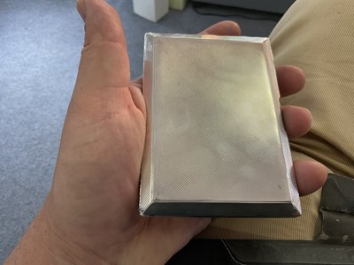 Lot 59 - A silver cigarette case