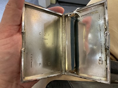 Lot 59 - A silver cigarette case