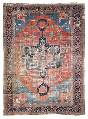 Lot 165 - A Heriz carpet