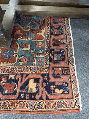 Lot 166 - A Heriz carpet