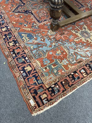 Lot 166 - A Heriz carpet