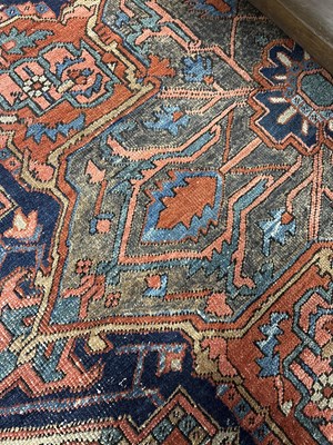 Lot 166 - A Heriz carpet