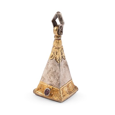 Lot 70 - A small gilt and white metal Merchant's Seal of Mister Charles [Rouse Boughton]