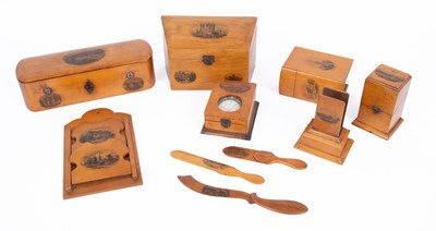 Lot 925 - A collection of Mauchline ware
