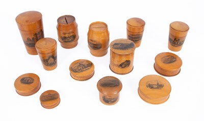 Lot 927 - A collection of Mauchline Ware