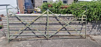 Lot 438 - A Victorian wrought iron estate gate