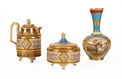 Lot 818 - A Vienna style chocolate pot and cover