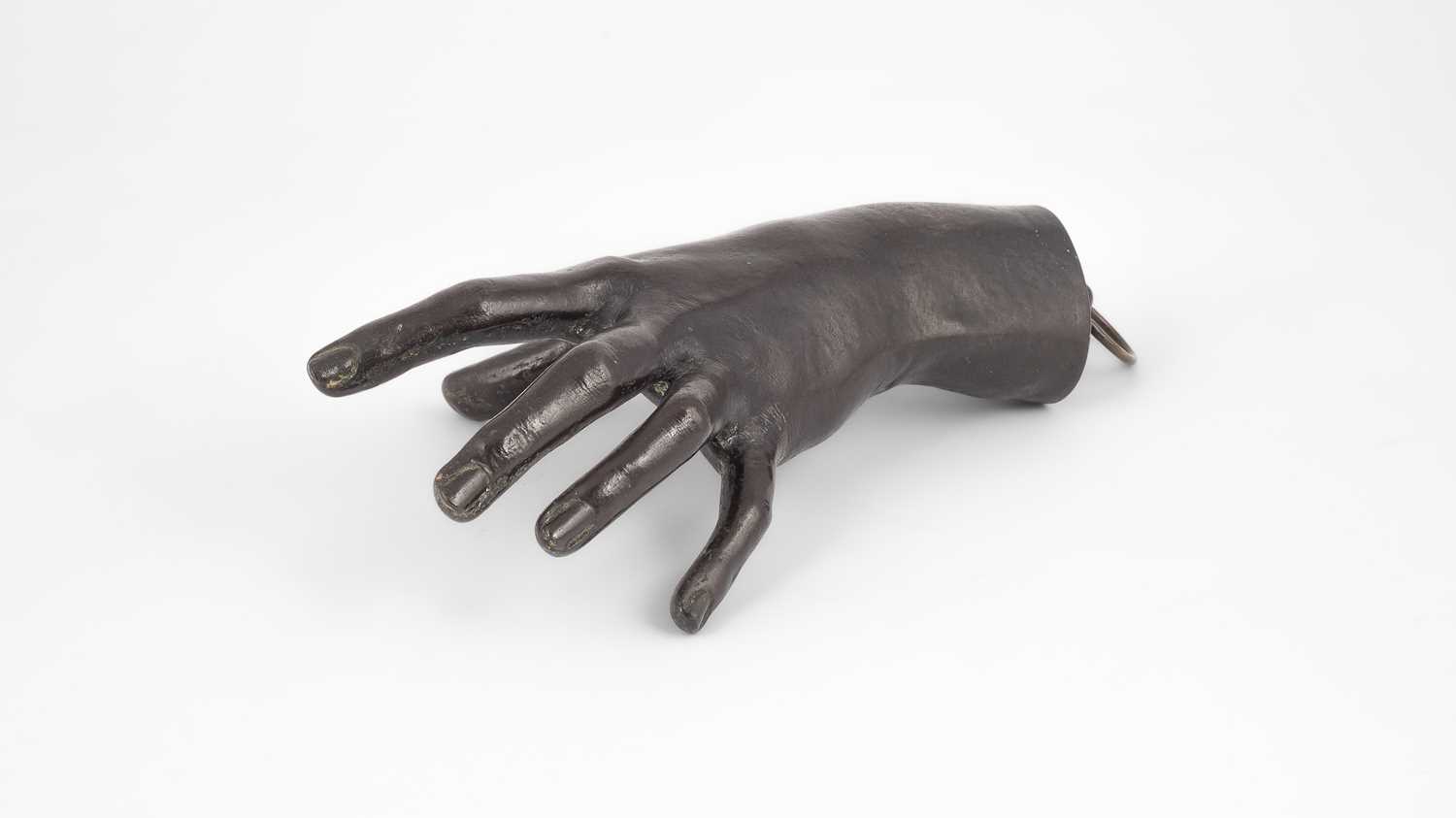 Lot 439 - A bronze sculpture of a hand