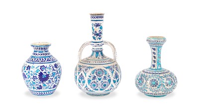 Lot 90 - Three Bombay School of Art vases