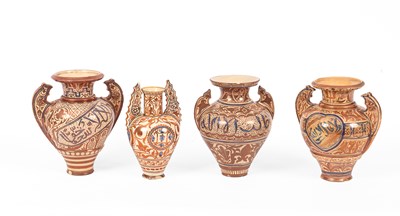 Lot 100 - Four Hispano-Moresque lustre vases