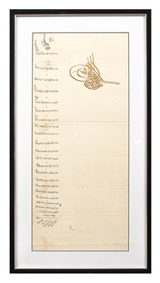 Lot 121 - An Ottoman Turkish Firman