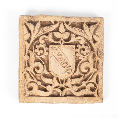 Lot 126 - An Alhambra shield tile