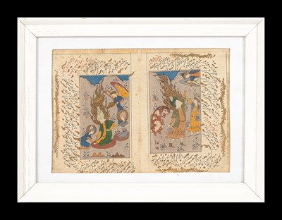 Lot 127 - A double page folio from Fadalis Shamana