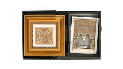 Lot 139 - Two small Alhambra plaques