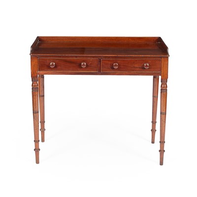 Lot 521 - A Victorian mahogany two drawer side table
