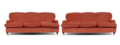 Lot 544 - A pair of three-seater sofas by Laura Ashley Home
