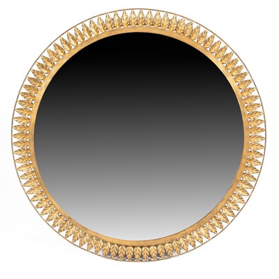 Lot 557 - A gilt-framed sunflower mirror