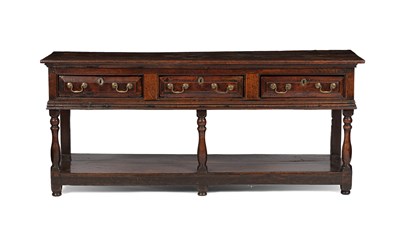 Lot 560 - A late 17th Century oak dresser base