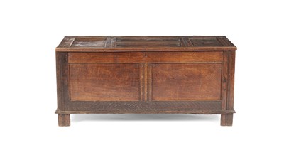 Lot 564 - A 16th Century oak panelled coffer