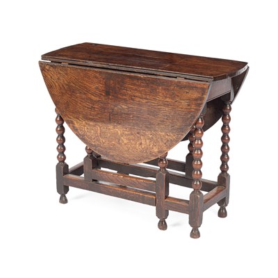 Lot 567 - A 17th Century oak gateleg table