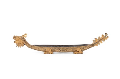 Lot 199 - A Chinese black lacquer and gilt incense clock